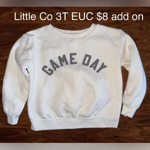 Little Co Kids White Sweatshirt